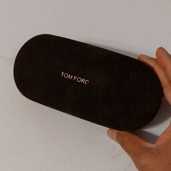 Tom Ford Brown Clam Shell Hard Case Sunglasses Case - Picture 1 of 11
